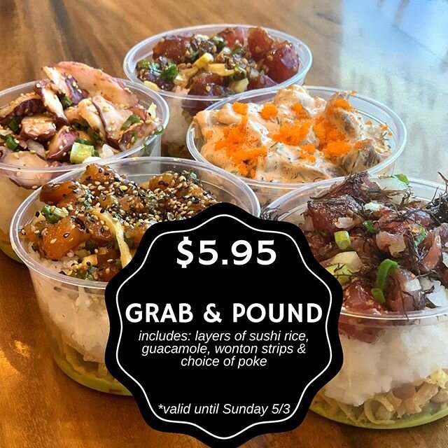 Special of the week from @pokestop Available at Mililani Mauka &amp; Waipahu locations until Sunday.  Be sure to mention this post. #pokestop #supportlocalbusinesses