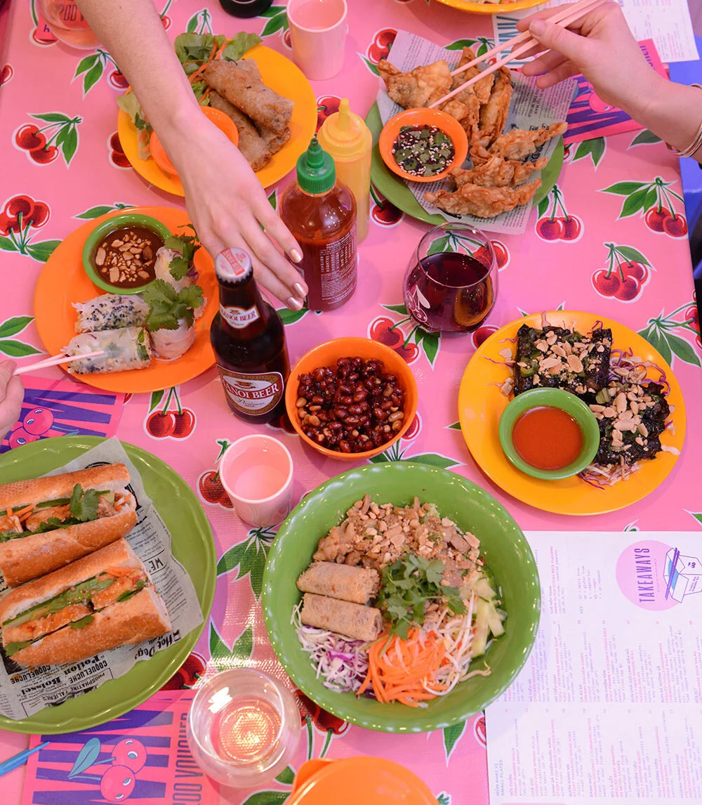 Vibrant eating at Rice Rice Baby