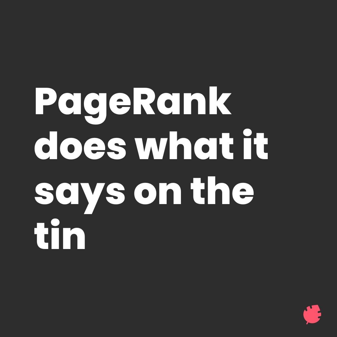 👑 Did you know that PageRank is still a crucial part of SEO? 

📈 Developed by Google's co-founder Larry Page, PageRank is a metric that measures the authority and importance of a webpage based on the number and quality of backlinks it has. 

💻 The