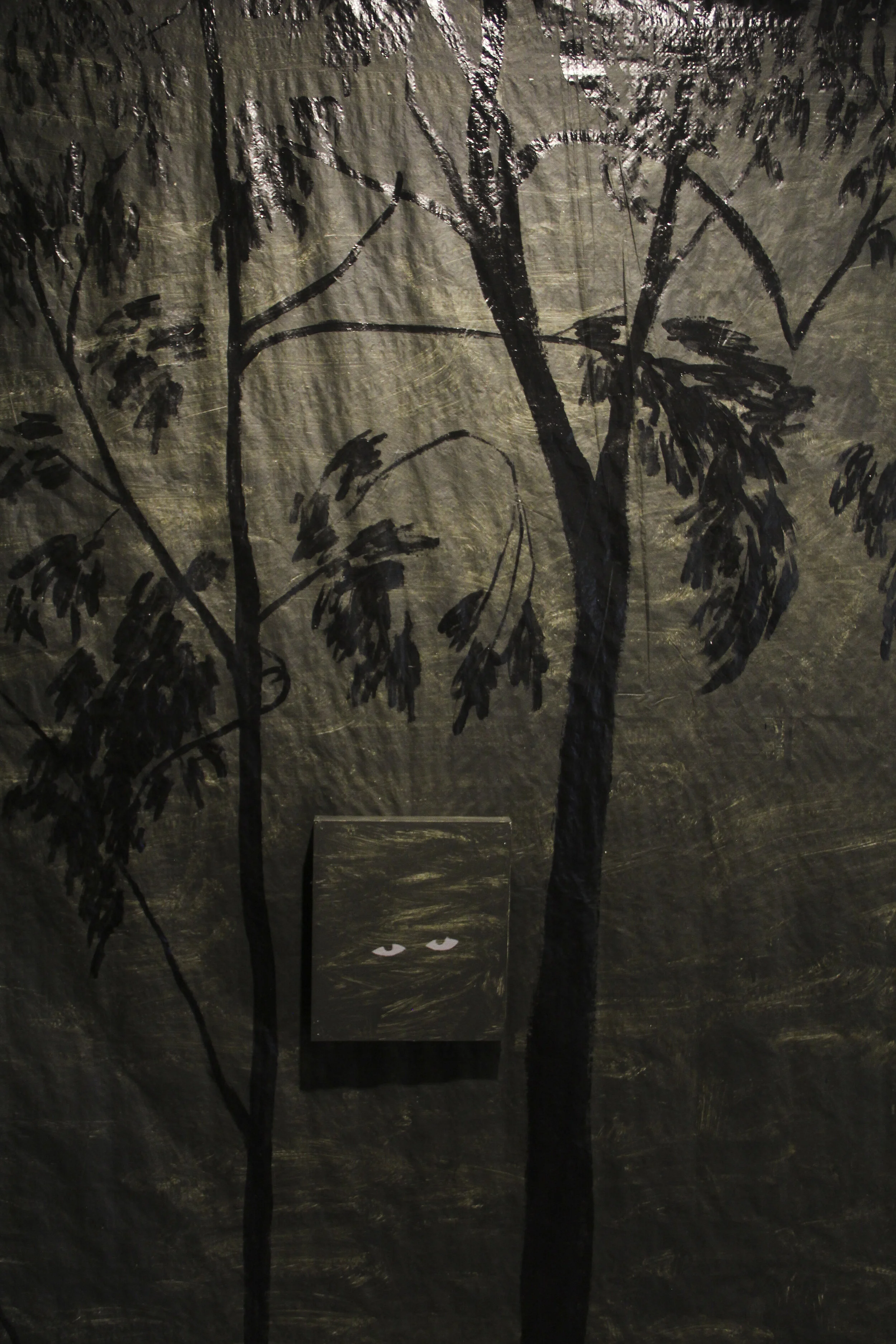 "Darkness Becomes You" Detail, 2016, CCS Gallery, Santa Barbara, CA