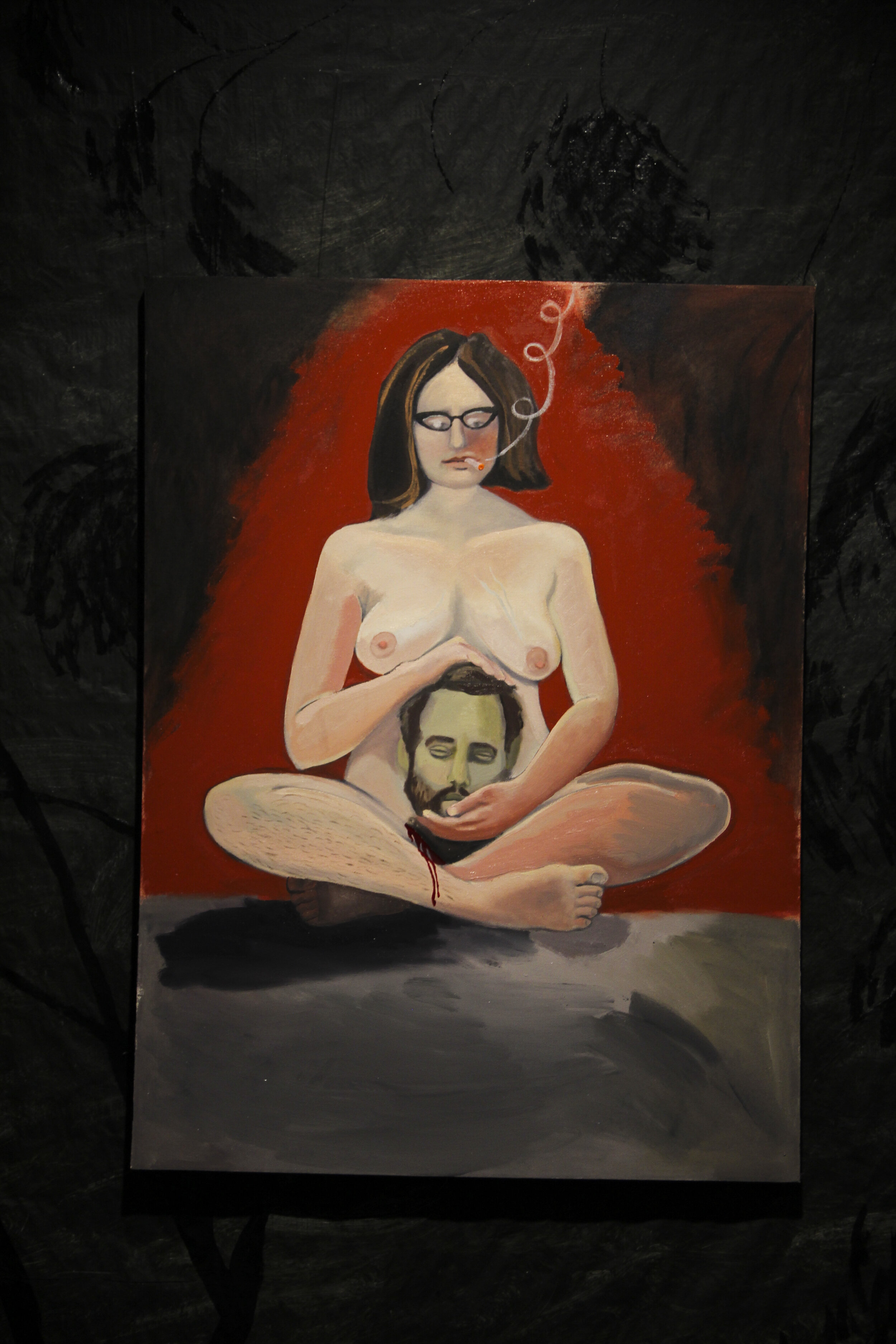 "Darkness Becomes You" Detail, 2016, CCS Gallery, Santa Barbara, CA