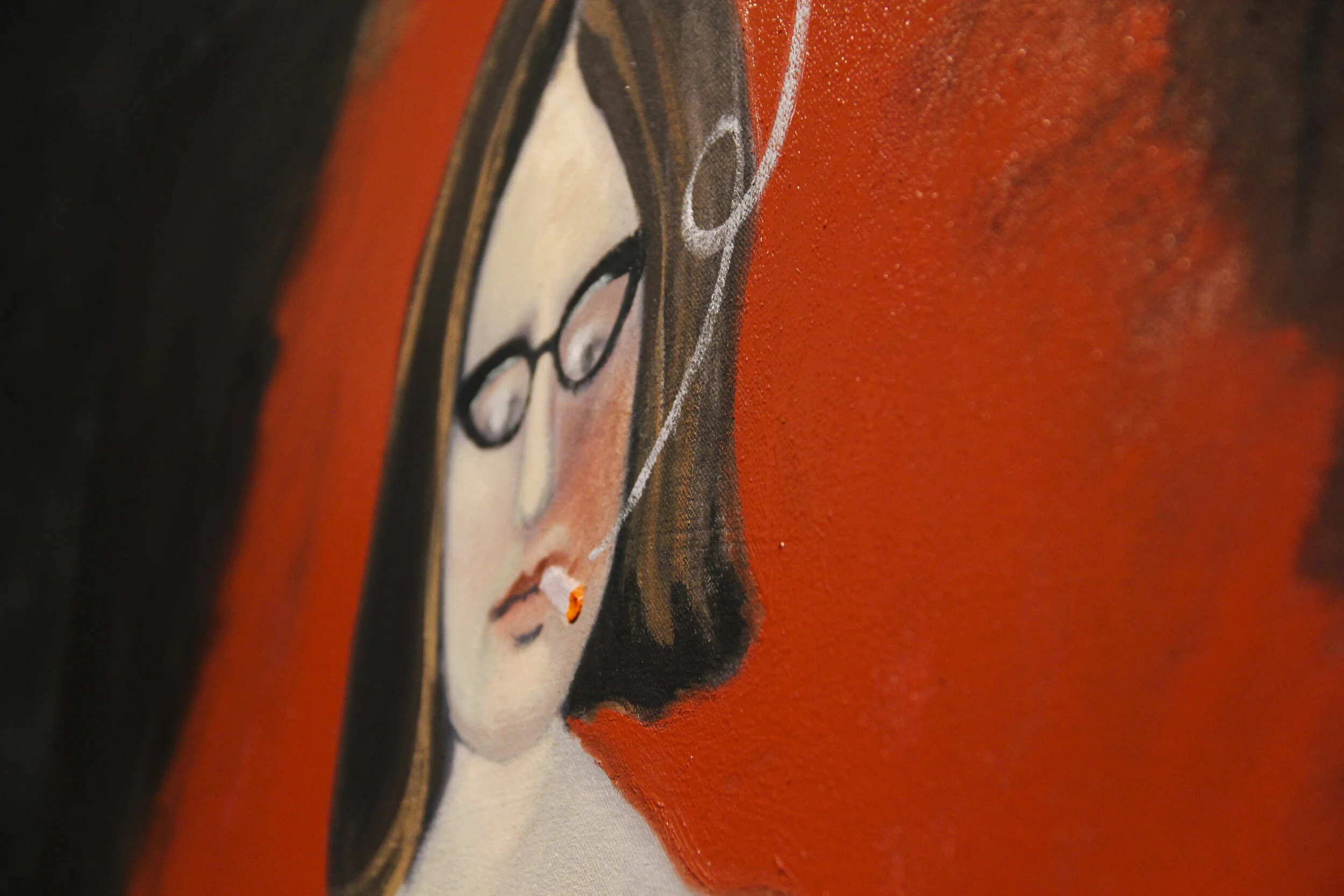 "Darkness Becomes You" Detail, 2016, CCS Gallery, Santa Barbara, CA