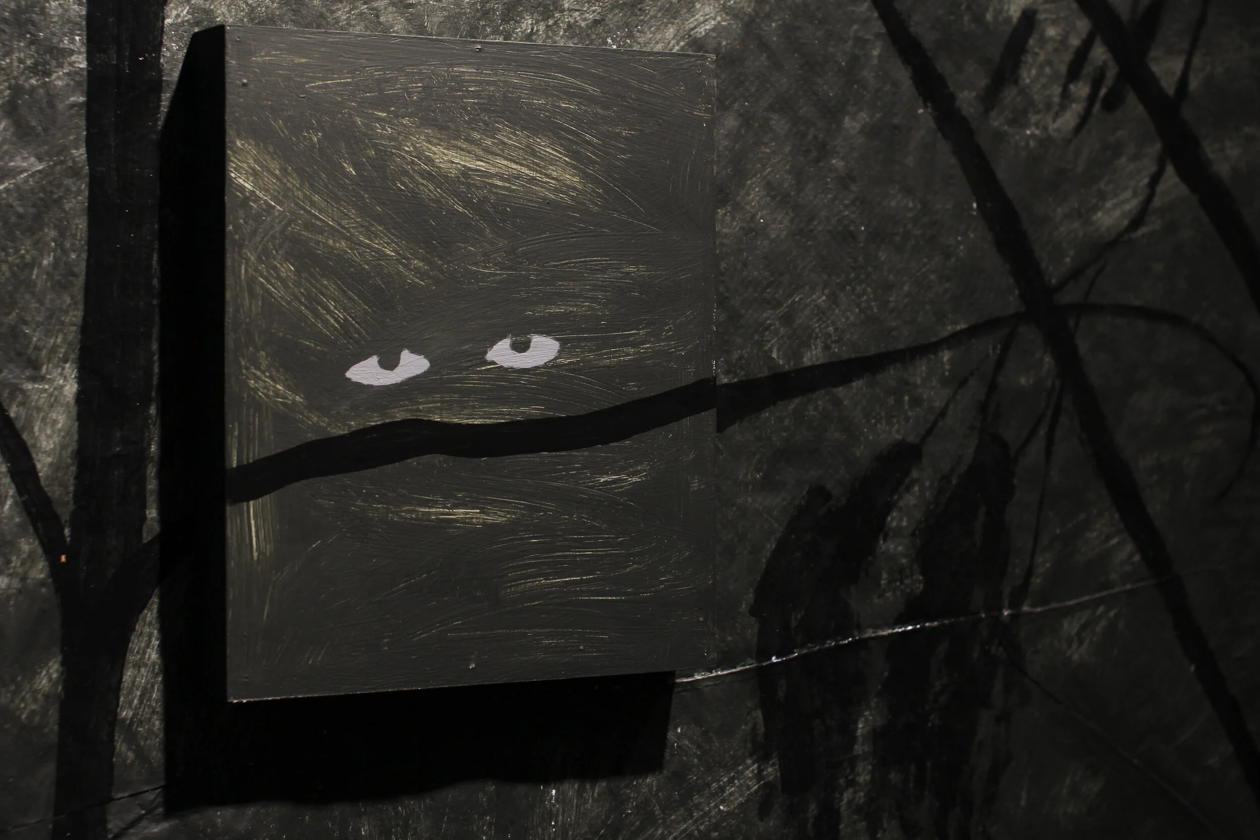 "Darkness Becomes You" Detail, 2016, CCS Gallery, Santa Barbara, CA