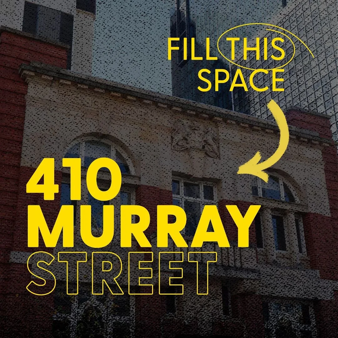 FILL THIS SPACE! 

We are so excited to announce that we have an incredible 444sqm basement space ready to be filled at the old Telephone Exchange Building on 410 Murray Street, thanks to the #FillThisSpace program 🤩

Key features include:
&nbsp;&nb