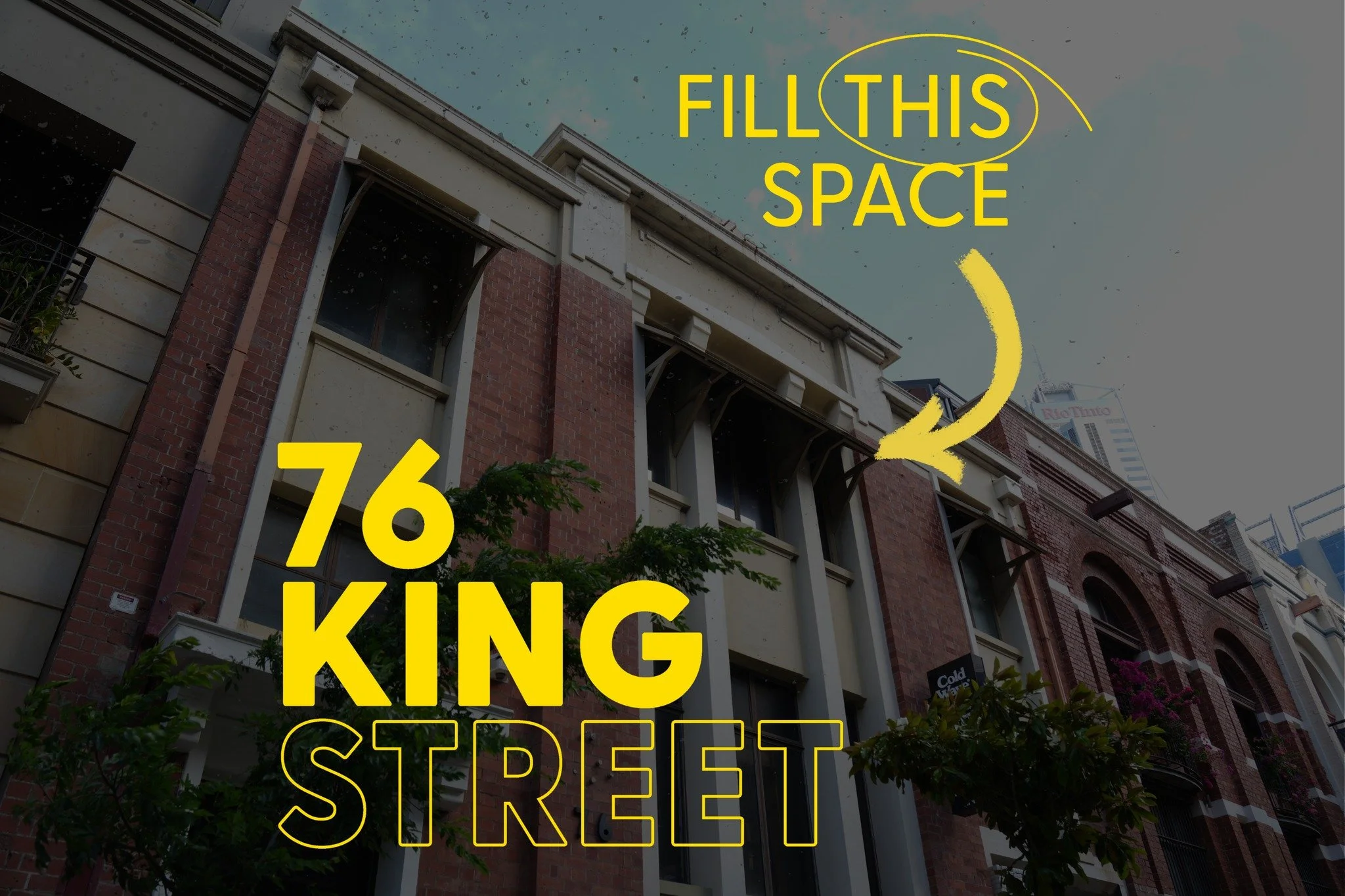 FILL THIS SPACE | A creative studio space is NOW Available at 76 King Street!

Unlock your creativity in the heart of Perth&rsquo;s vibrant King Street! Located on the top floor of a stunning heritage building, this 300-square-meter creative hub feat