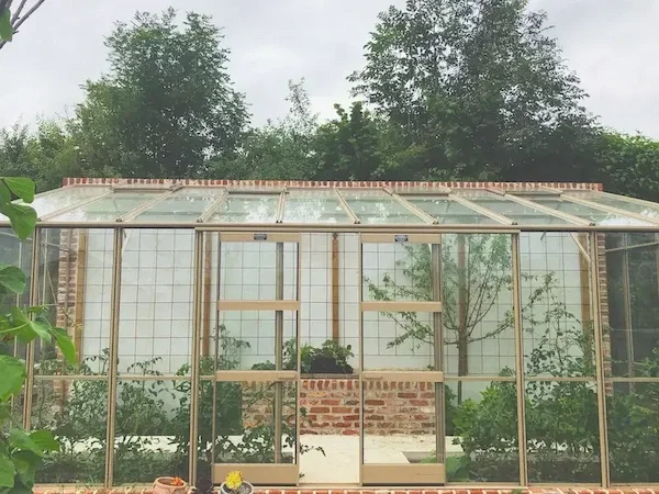 Bespoke greenhouse designed by Anna Sissons Garden Design