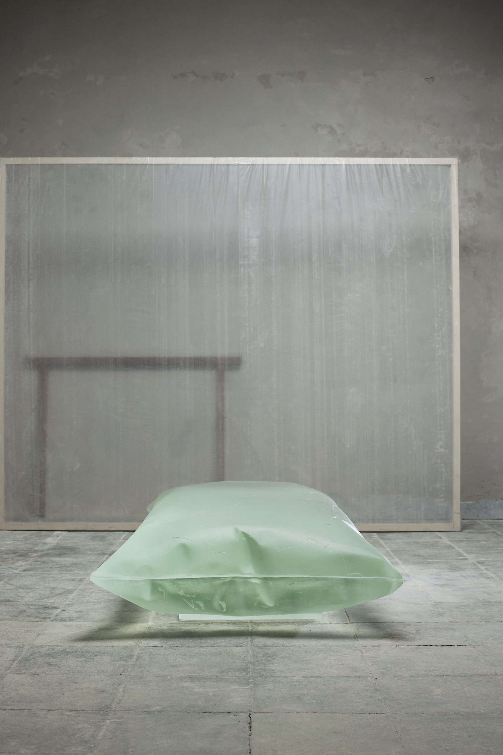 Ex Hale Coffee Table, Cast Glass