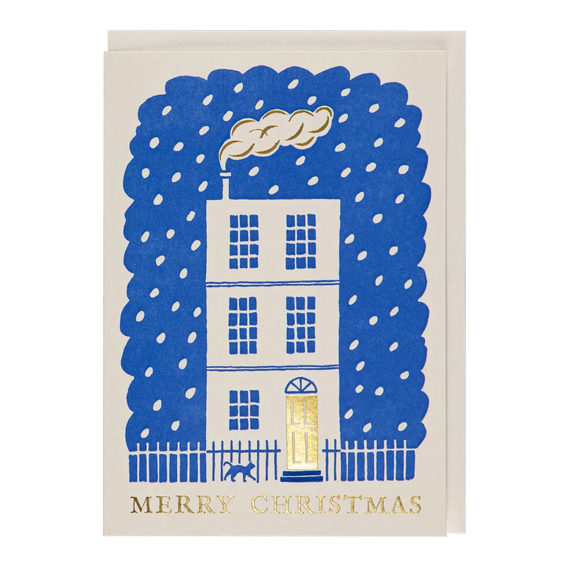 Letterpress Home for Christmas card