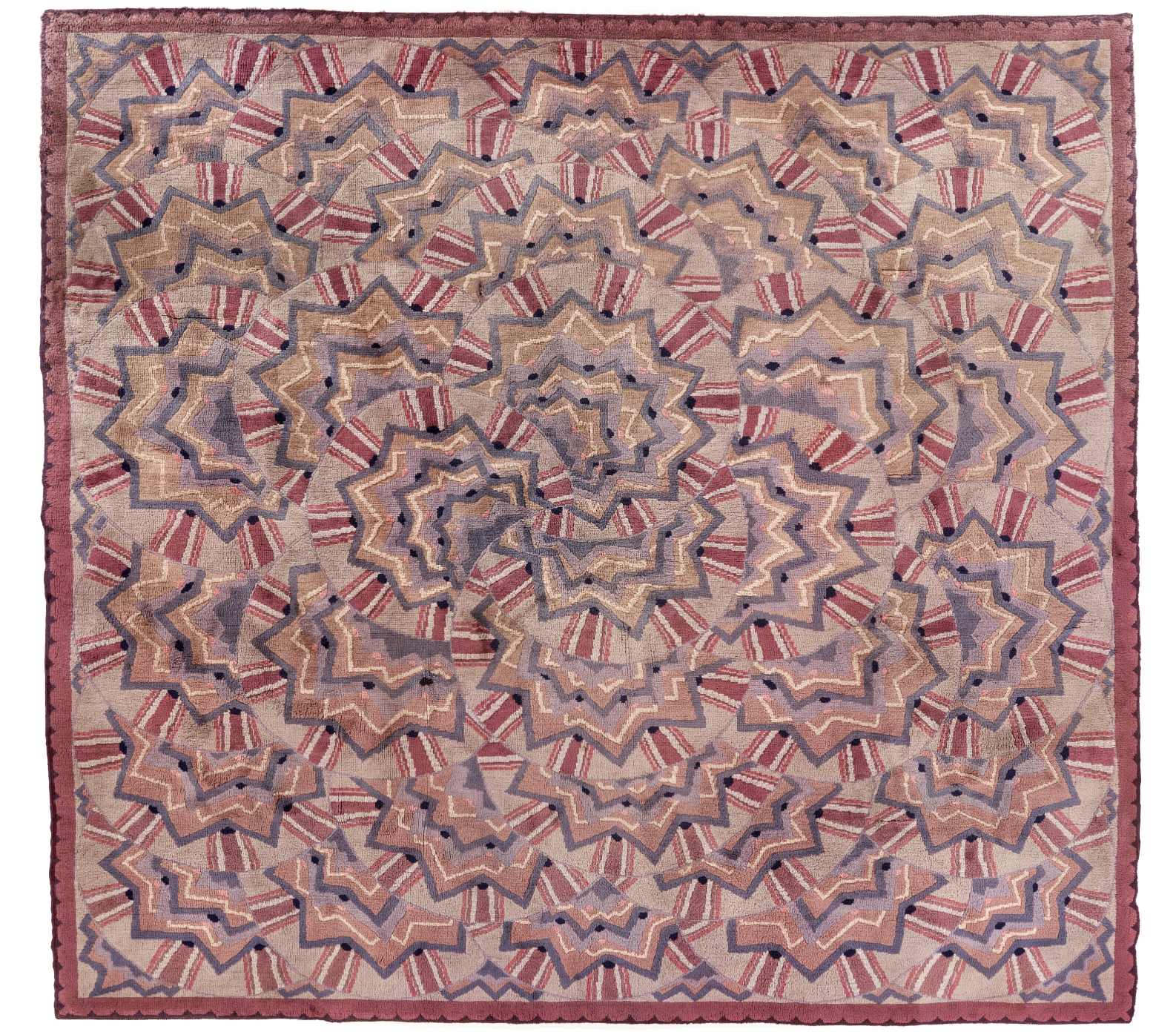 Hand knotted wool rug by Émile-Jacques Ruhlmann, 1925