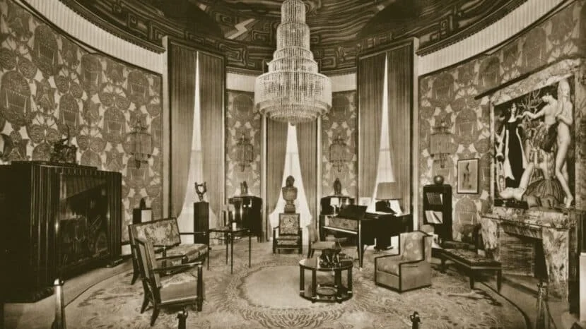Interior of Émile-Jacques Ruhlmann's pavilion at Paris Exposition, 1925