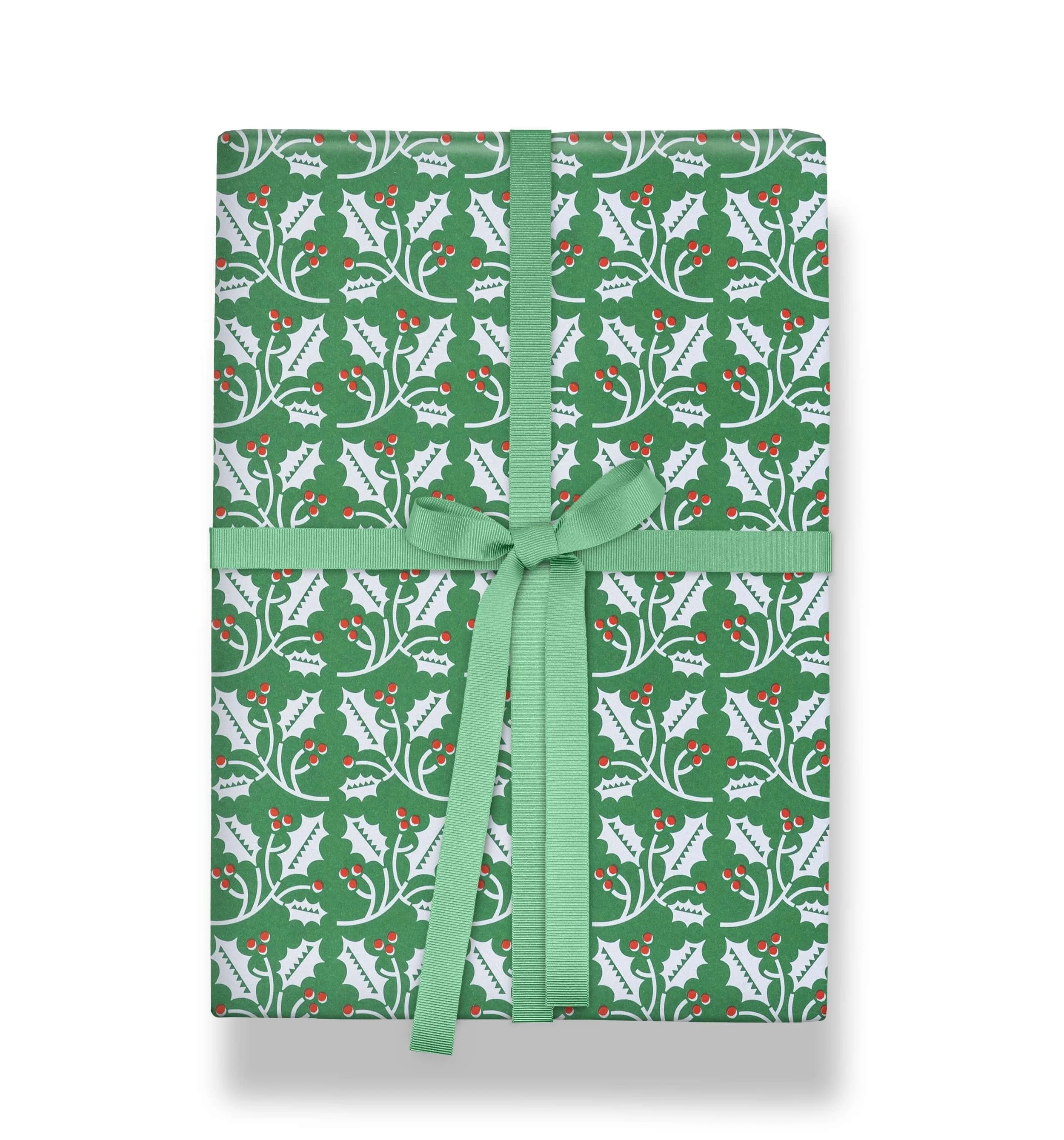 Holly Sprigs Wrapping Paper