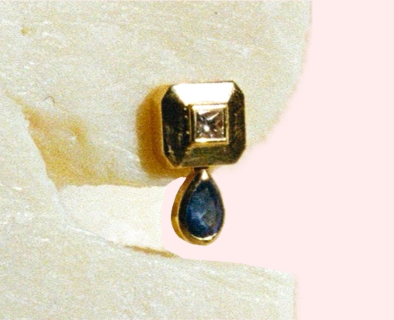 teardrop radiant sqr earrings