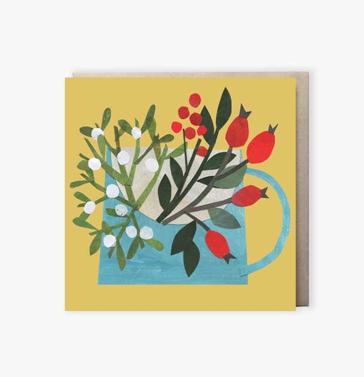 Jug of Festive Foliage card