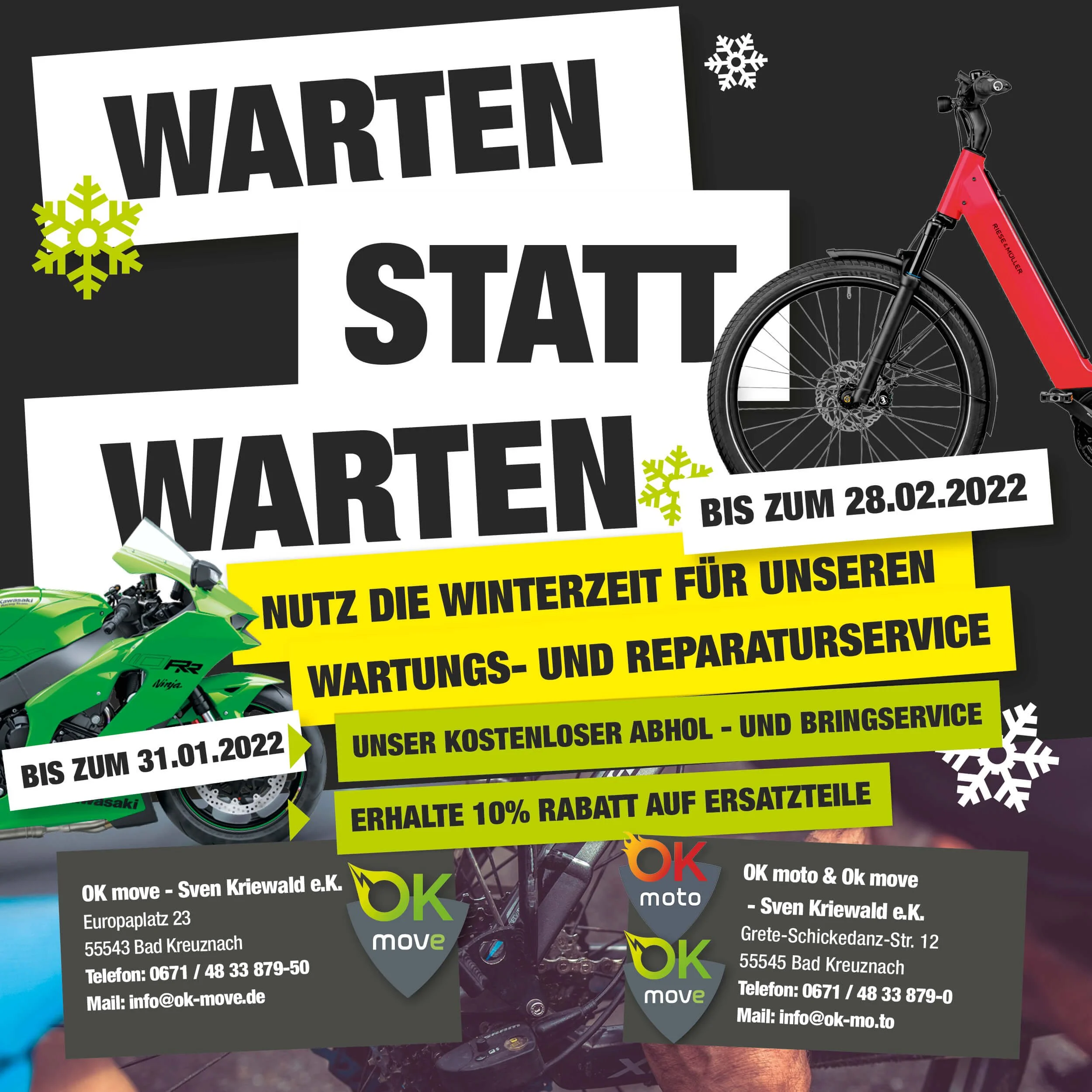 Warten statt warten