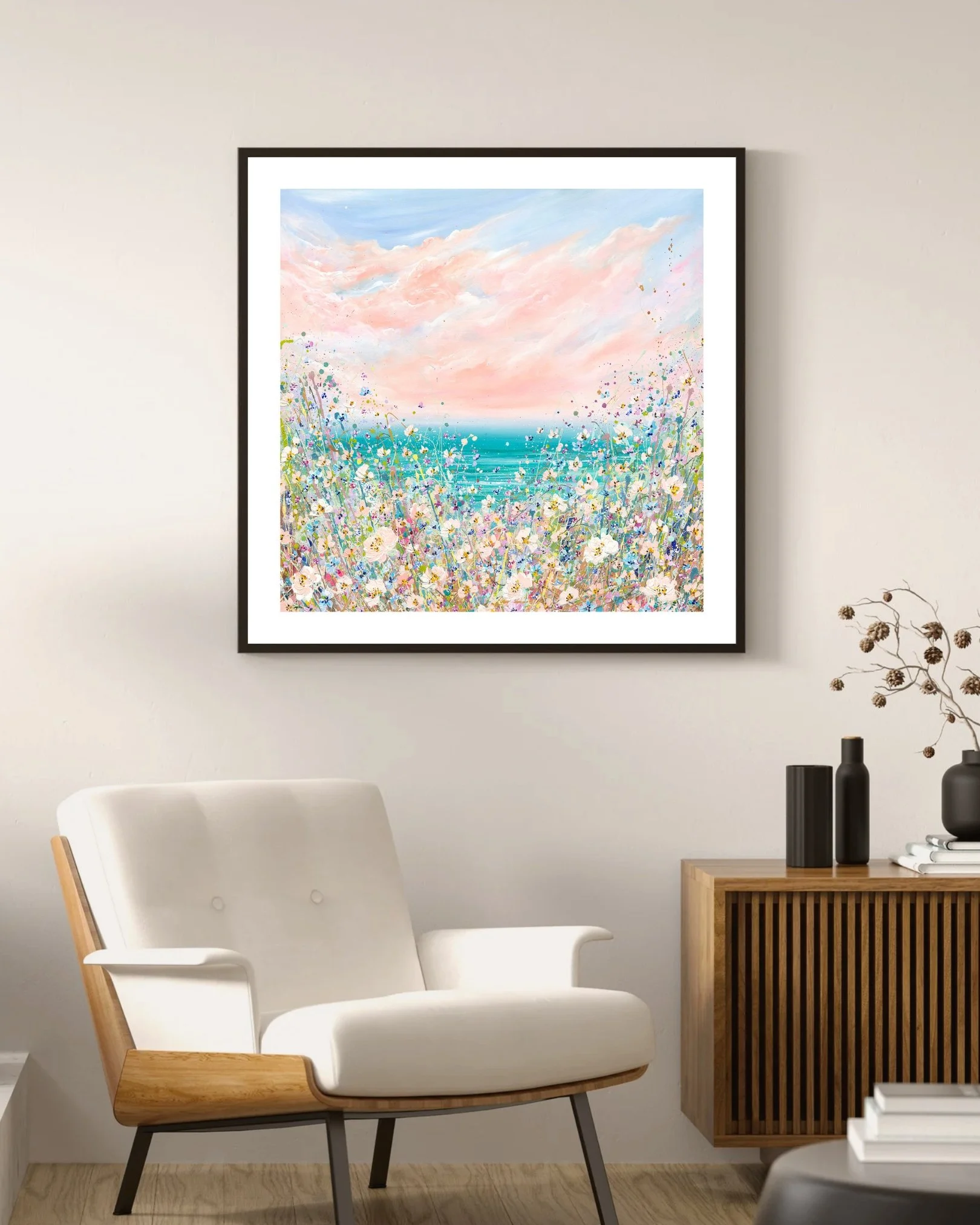 Aesthetic Mid Century Modern Living Room Photography Wall Art Frame Mockup Instagram Post Portrait-2.jpg
