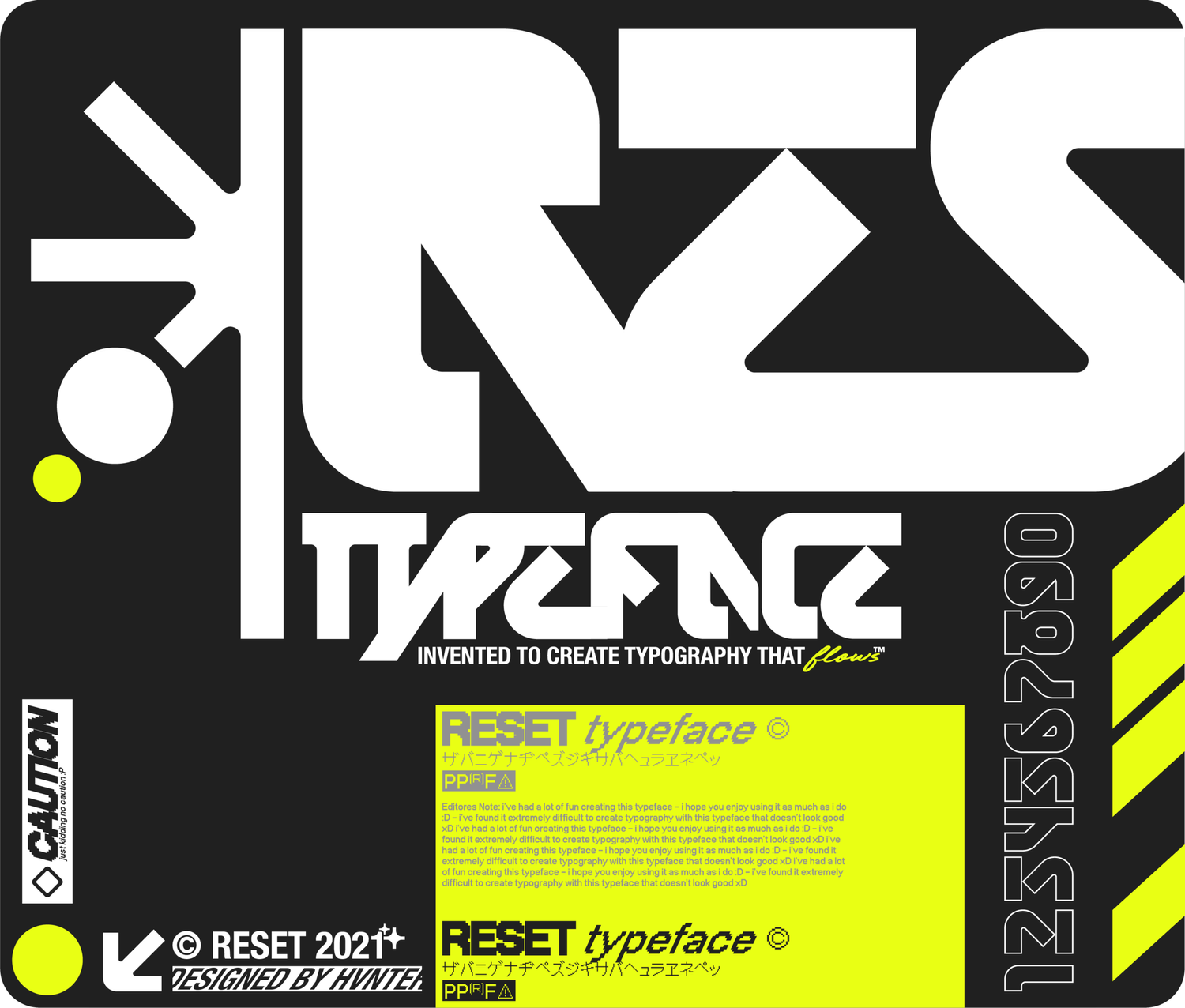 RESET Typeface — hvnter.net