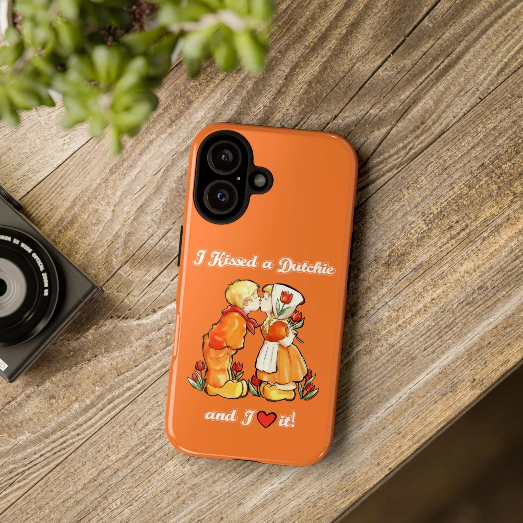 Dutch Tough Phone Case "I Kissed a Dutchie" (Boy & Girl Kissing)