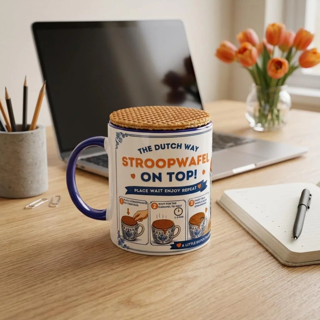 Dutch Mug "Stroopwafel on Top!"