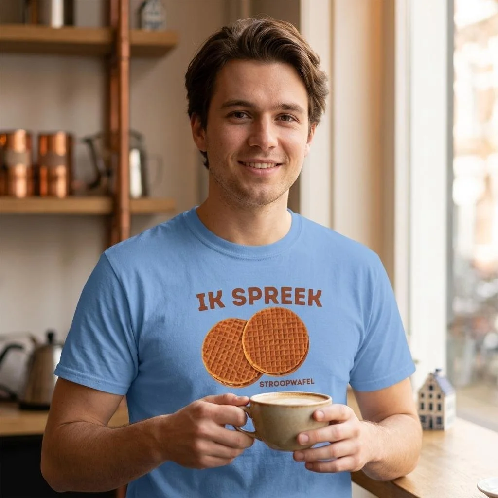 Dutch T-Shirt "Ik Spreek Stroopwafel"