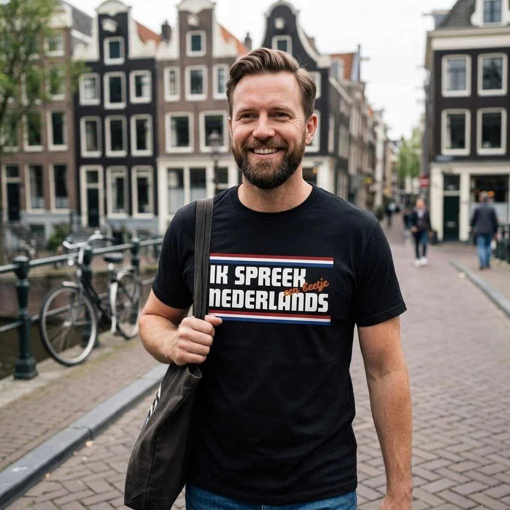 Dutch T-Shirt "Ik Spreek Een Beetje Nederlands"
