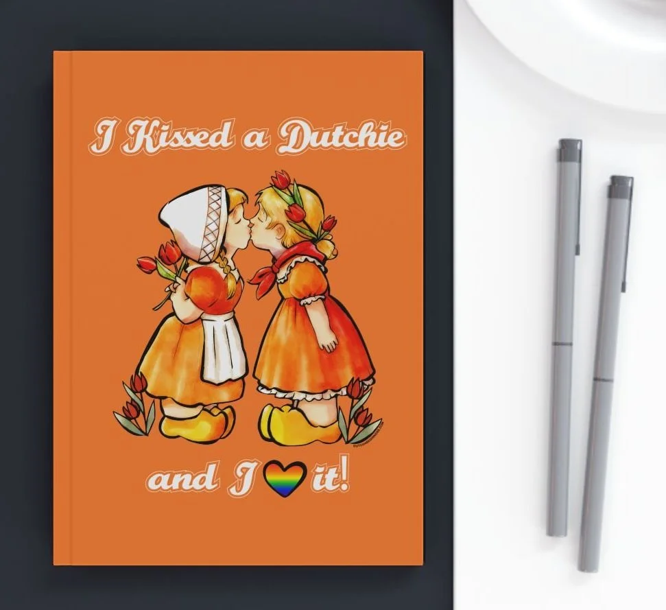 Dutch Notebook "I Kissed A Dutchie" (Two Girls Kissing)