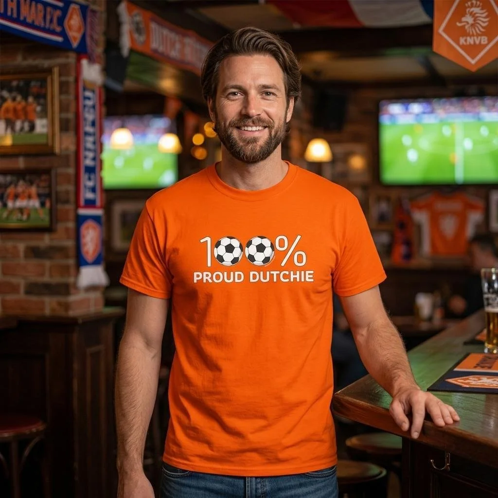 Dutch T-Shirt "100% Proud Soccer Dutchie"