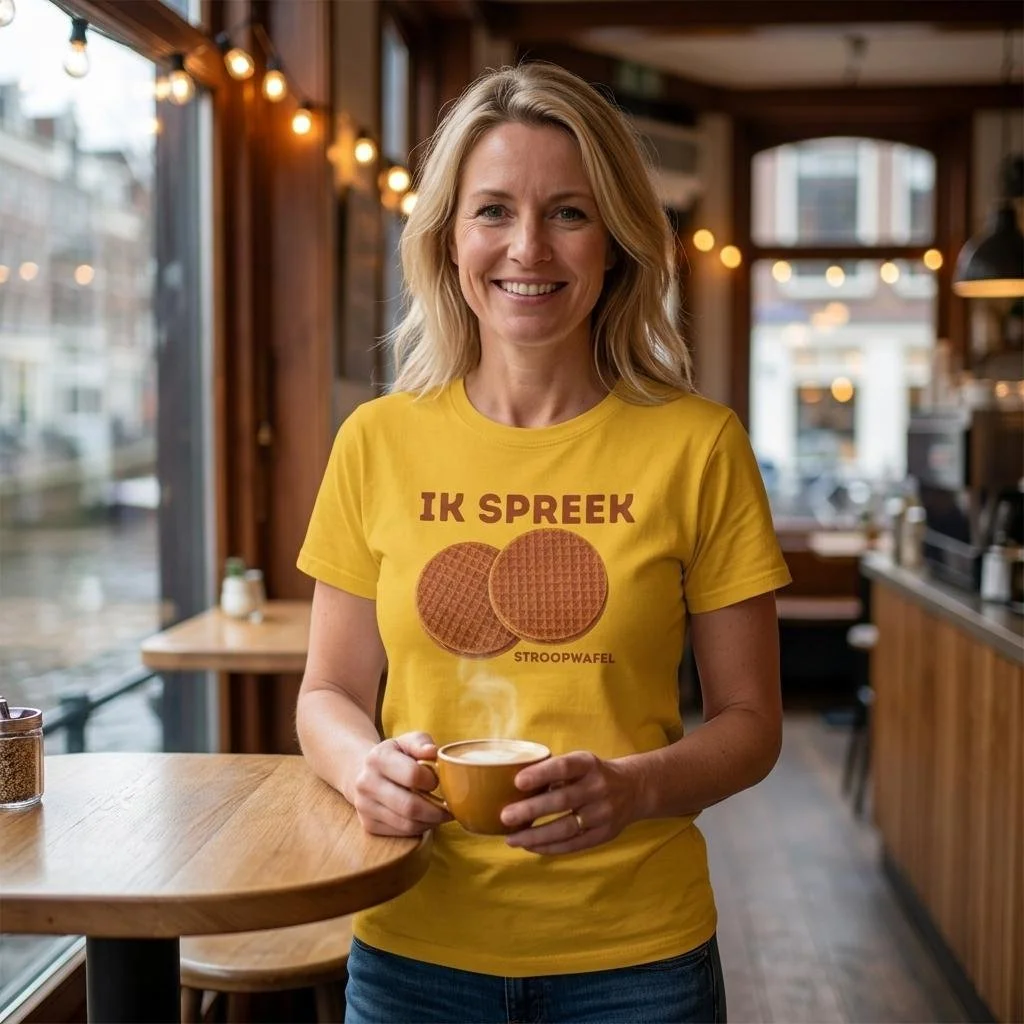 Dutch T-Shirt "Ik Spreek Stroopwafel"
