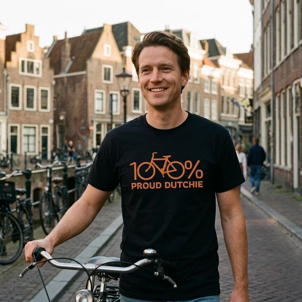Dutch T-Shirt "100% Proud Bicycle Dutchie"