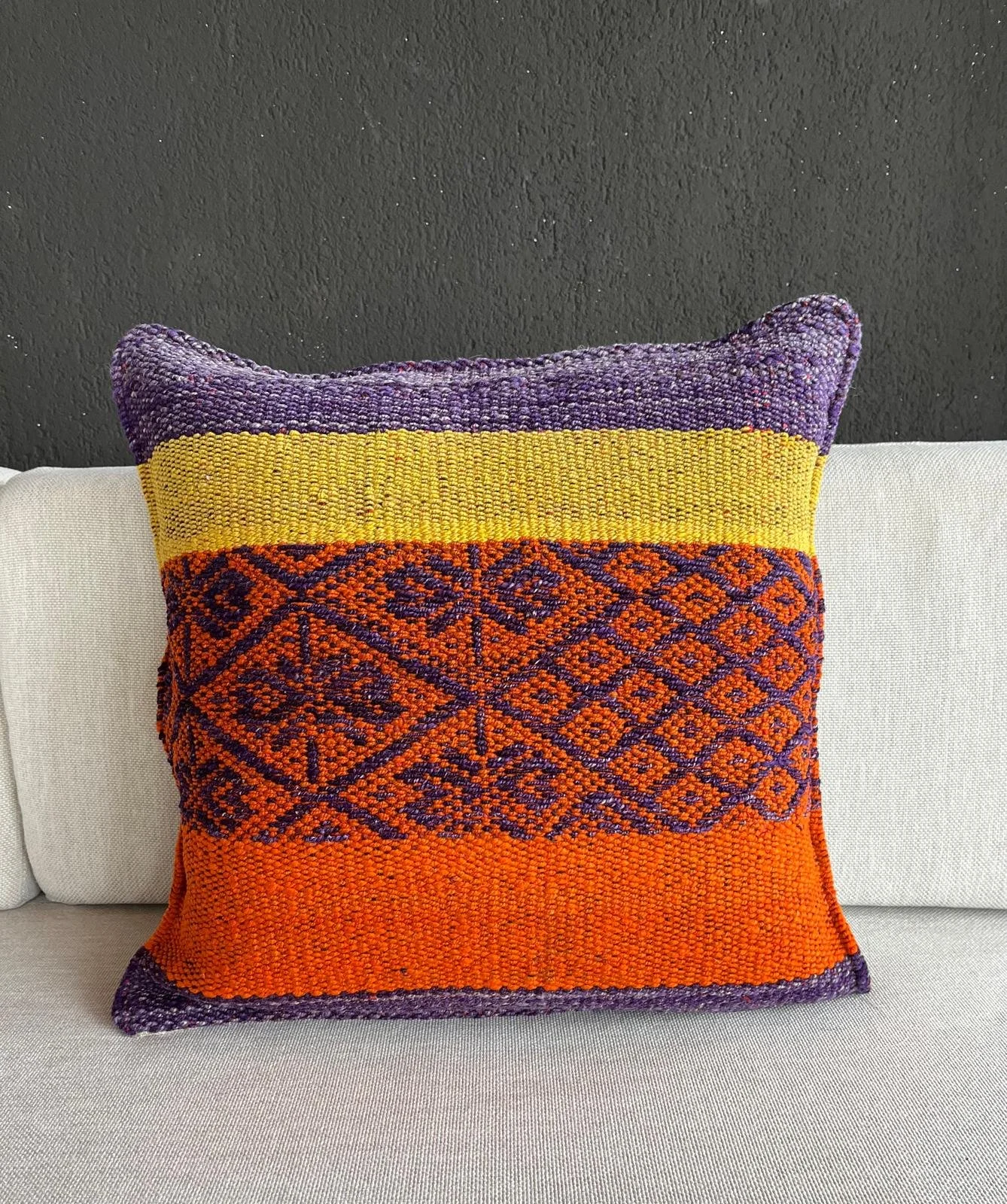 Kissen Alpaka Wolle, Peru, 45 cm