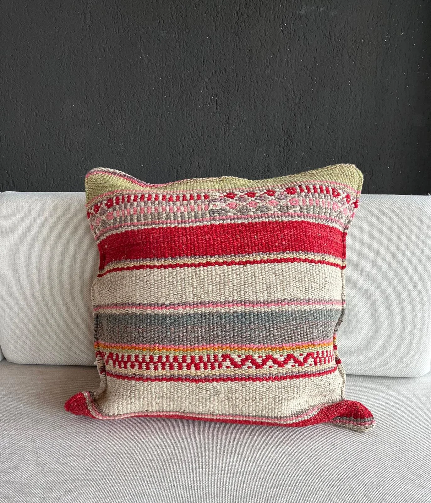 Kissen Alpaka Wolle, Peru, 45 cm