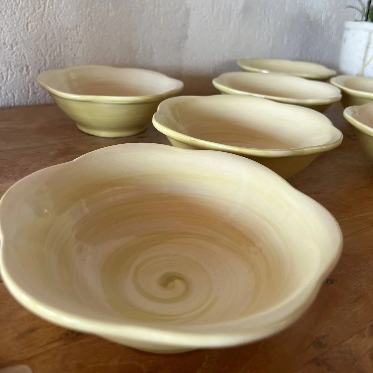 7x Dessertschälchen, Blume Set