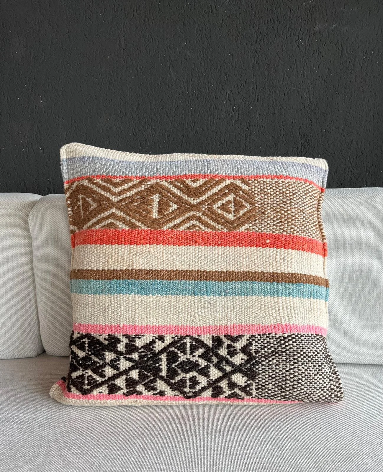 Kissen Alpaka Wolle, Peru, 45 cm