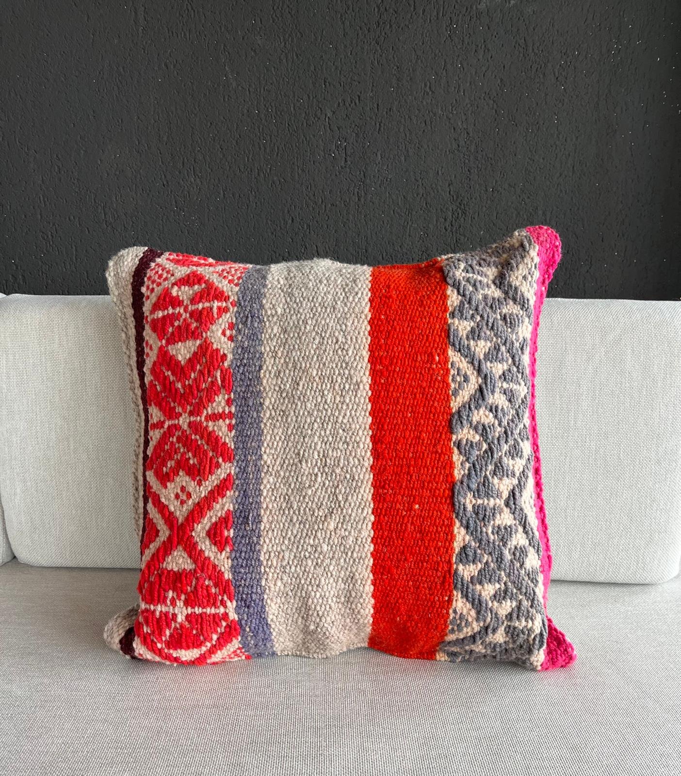 Kissen Alpaka Wolle, Peru, 45 cm