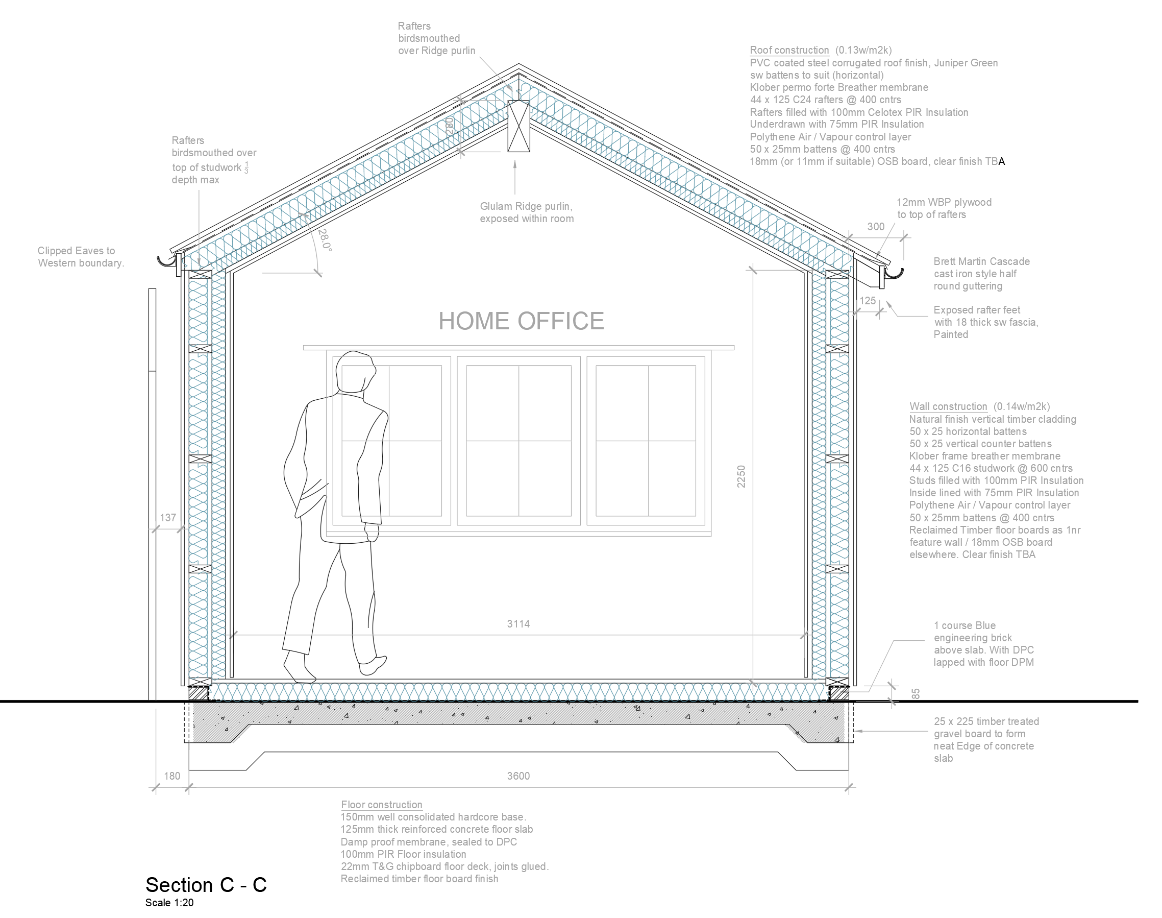 KD Design - Home Office Cross Section, North Oxford