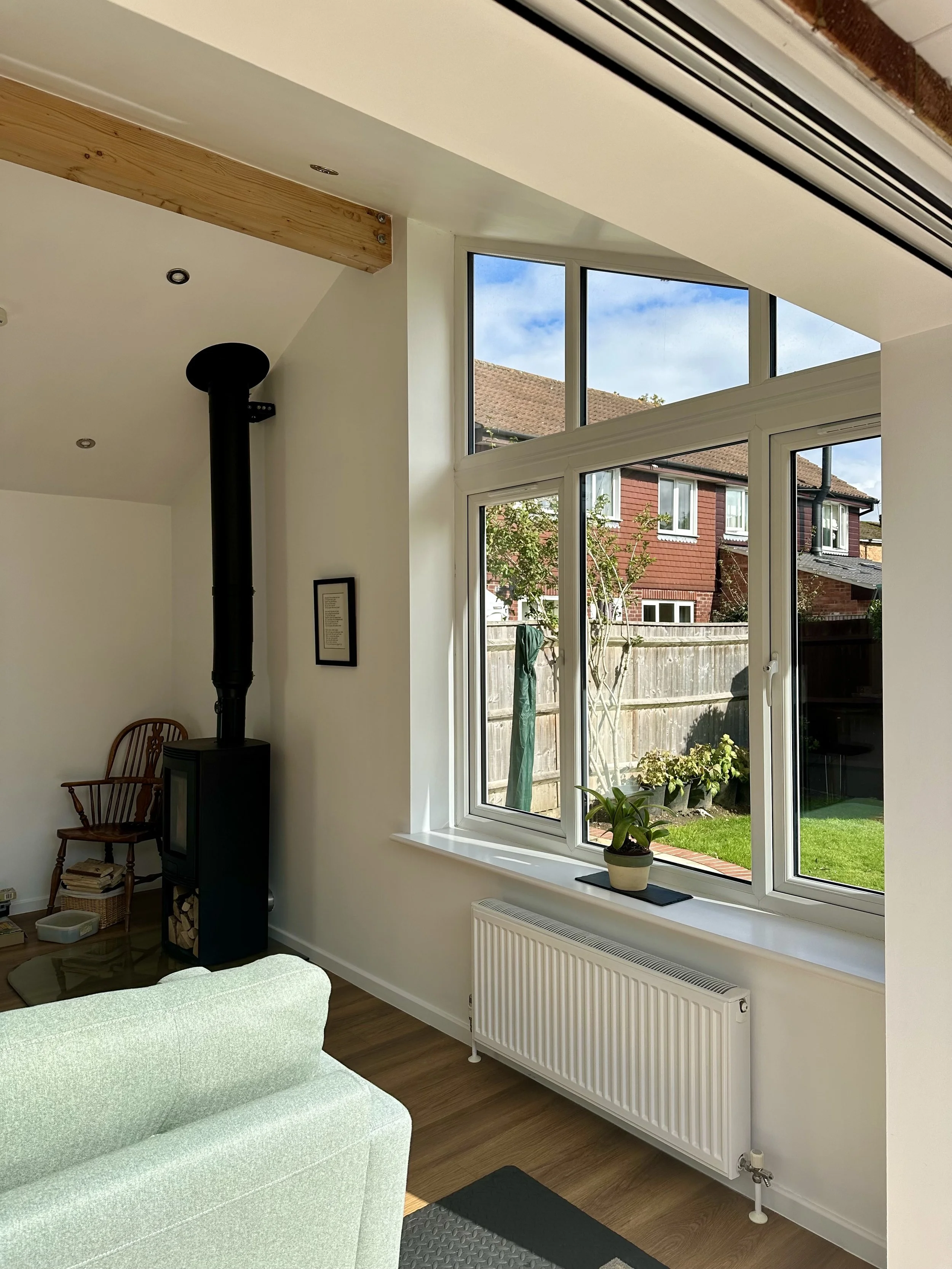 KD Design Oxford - Rear extension dual pitch roof gable glazing 2.jpg