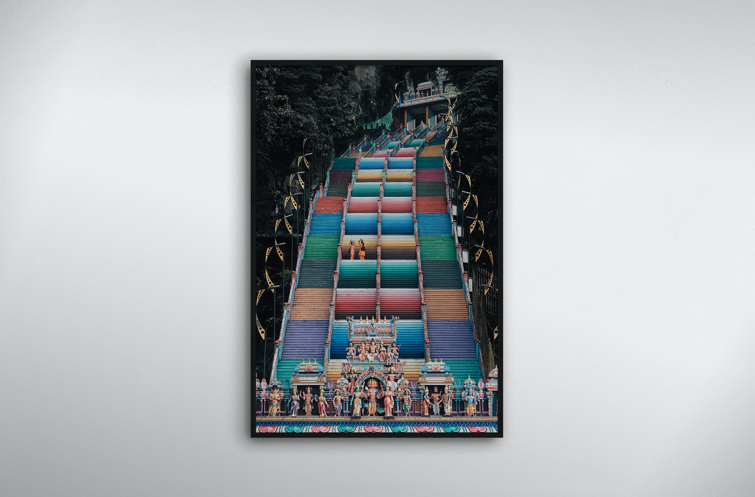 batu caves kuala lumpur fine art photography framed print