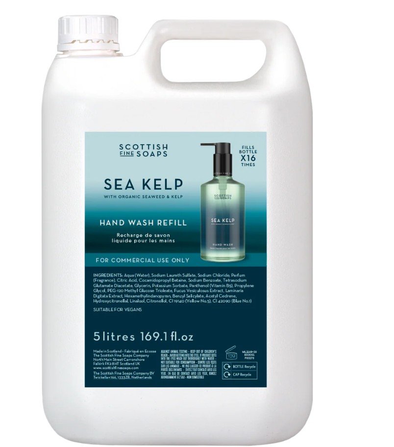 5 Ltr Sea kelp Hand Wash Scottish Fine Soaps