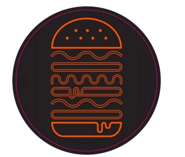 BURGER STICKER LOGO