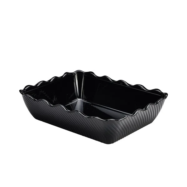 10lb BLACK TULIP CROCK - 331X263X82MM