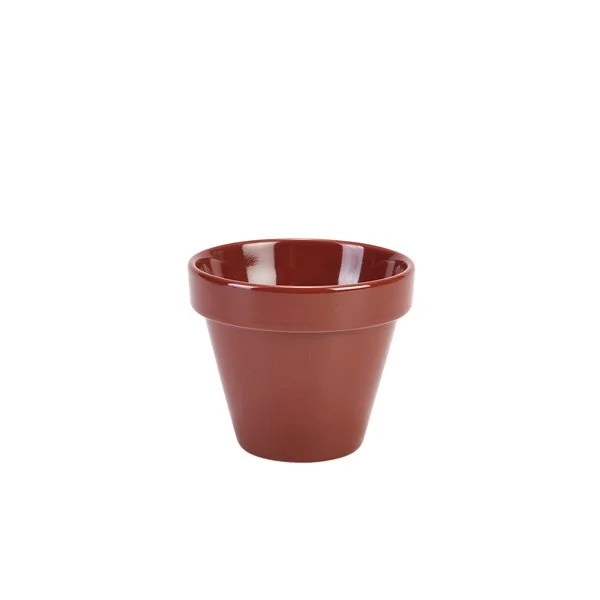 11.5 x 9.5cm PLANT POT TERRACOTTA GLOSS (1x4)
