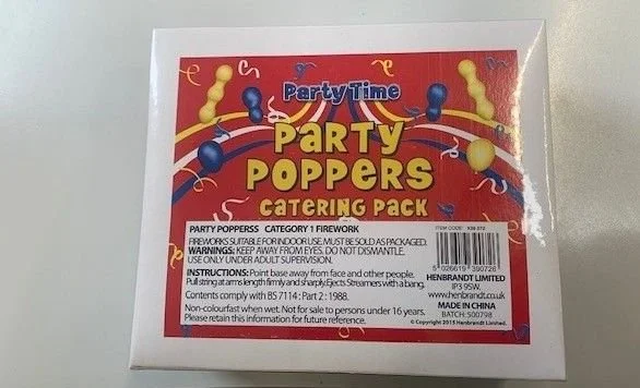 PARTY POPPERS (1x72)