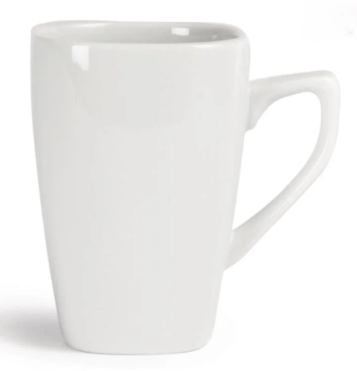 OLYMPIA WHITEWARE - 10oz ROUNDED SQUARE MUGS (1x12)
