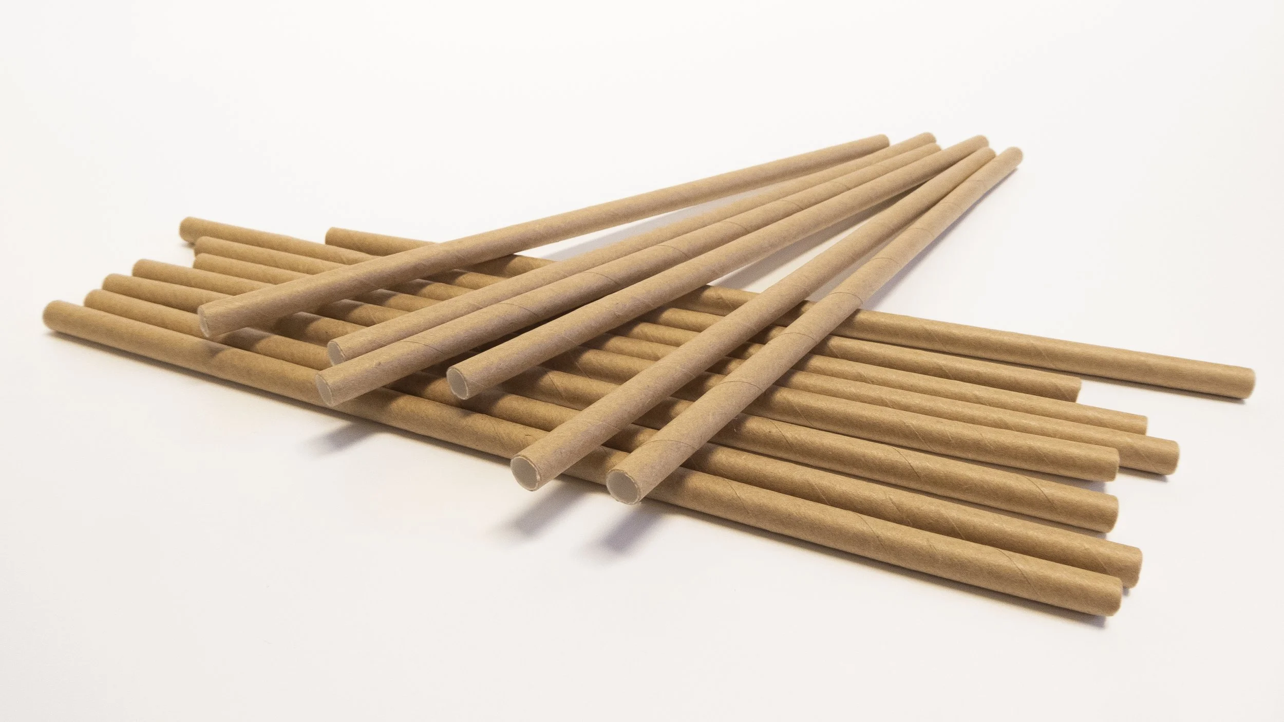 8' KRAFT BROWN PAPER STRAWS (1X250)