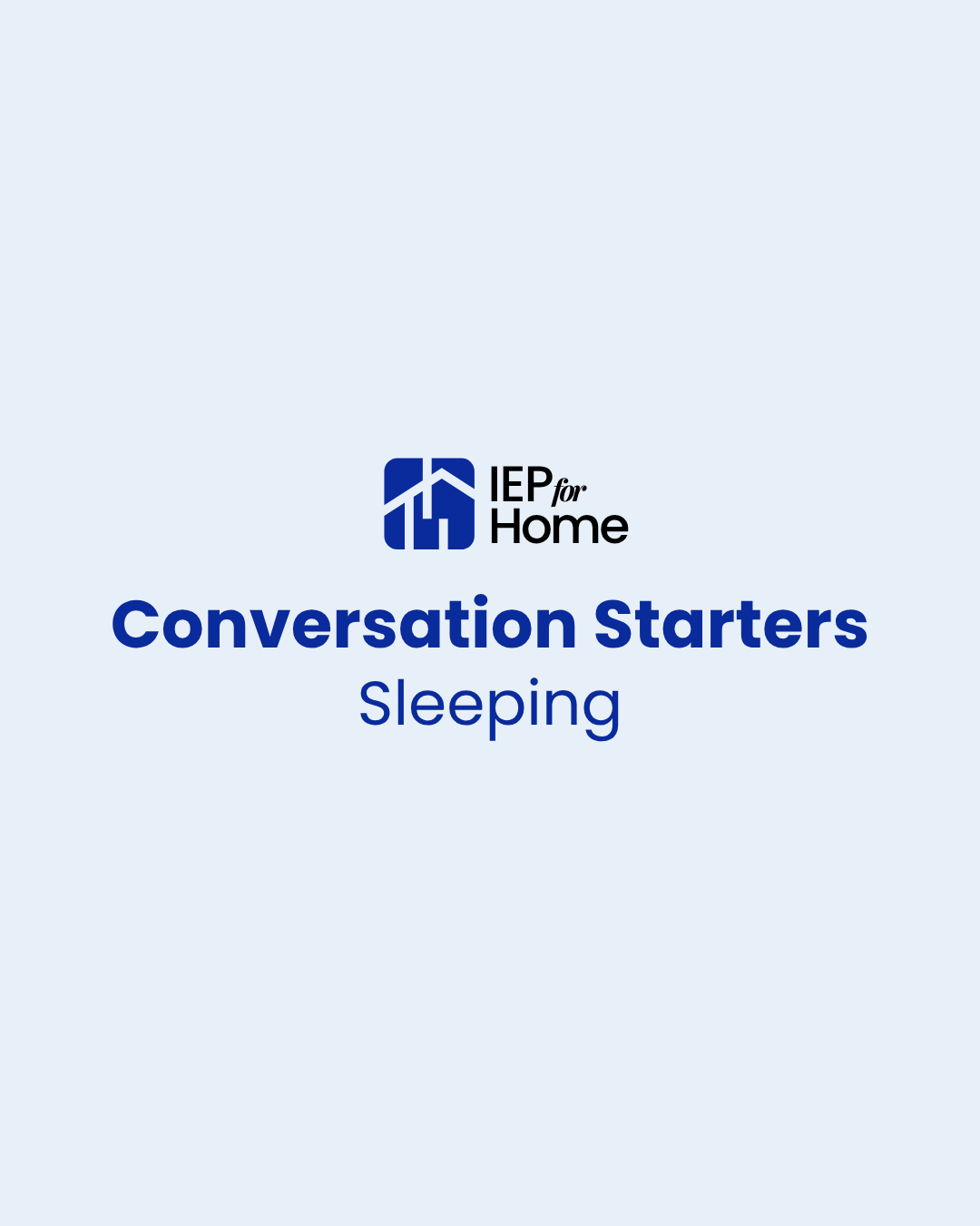 Download the Sleeping parent guide