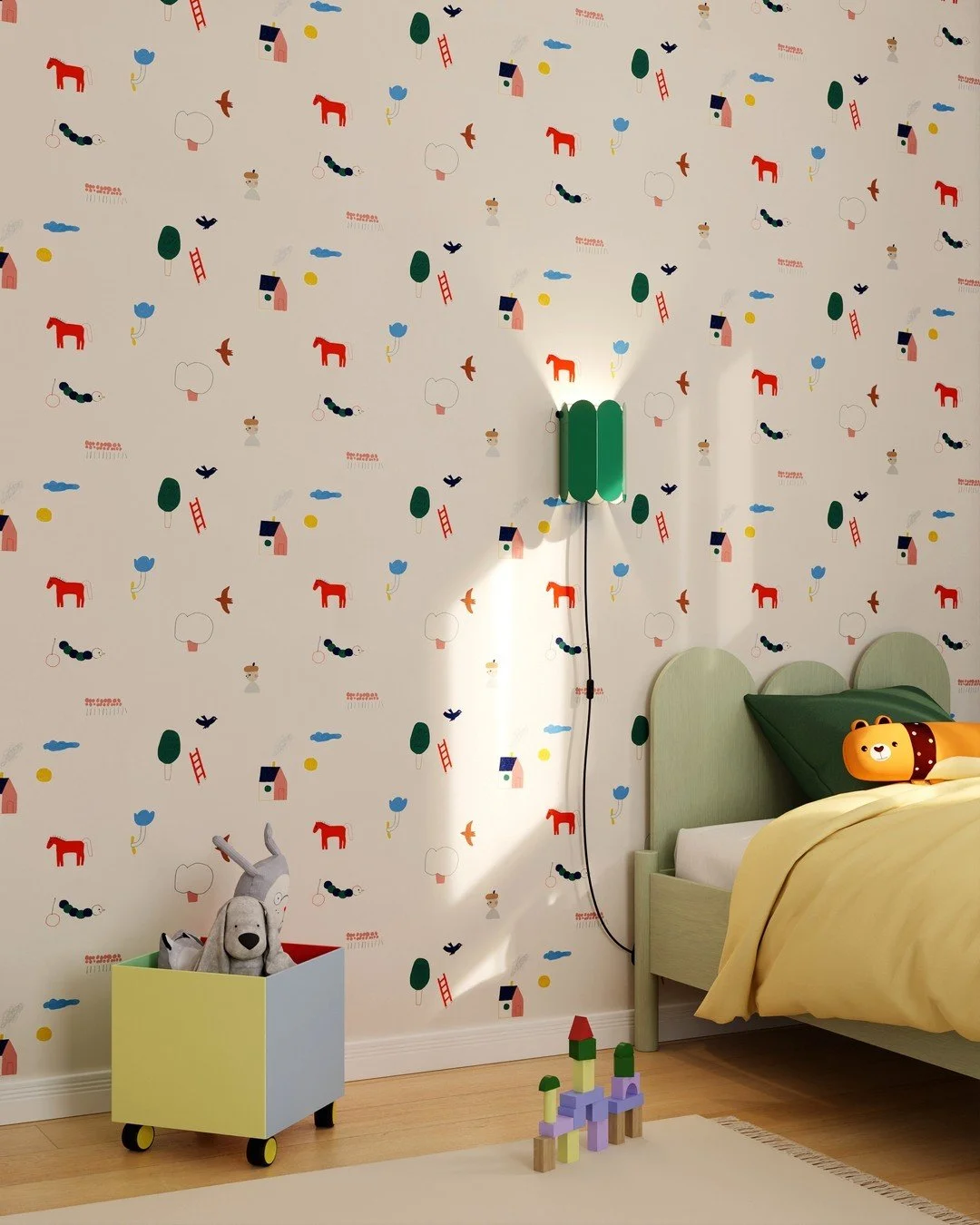 Kolorat und Swantje haben zusammen eine Tapetenkollektion erstellt. Verschiedene Tapeten mit tollen Motiven.
Wir haben dabei mit Renderings unterst&uuml;tz, um die Tapeten visuell erlebbar zu machen.
Wenn auch ihr fotorealistische Visualisierungen zu