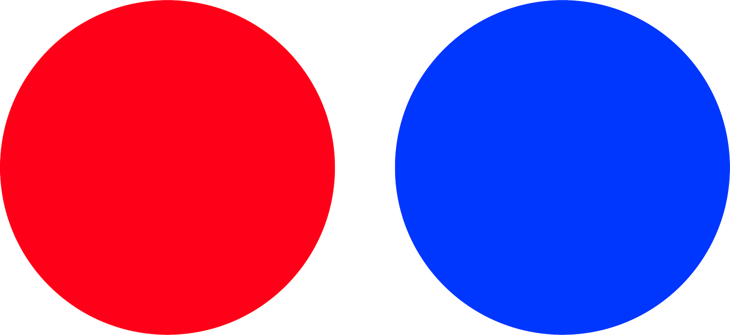 red blue