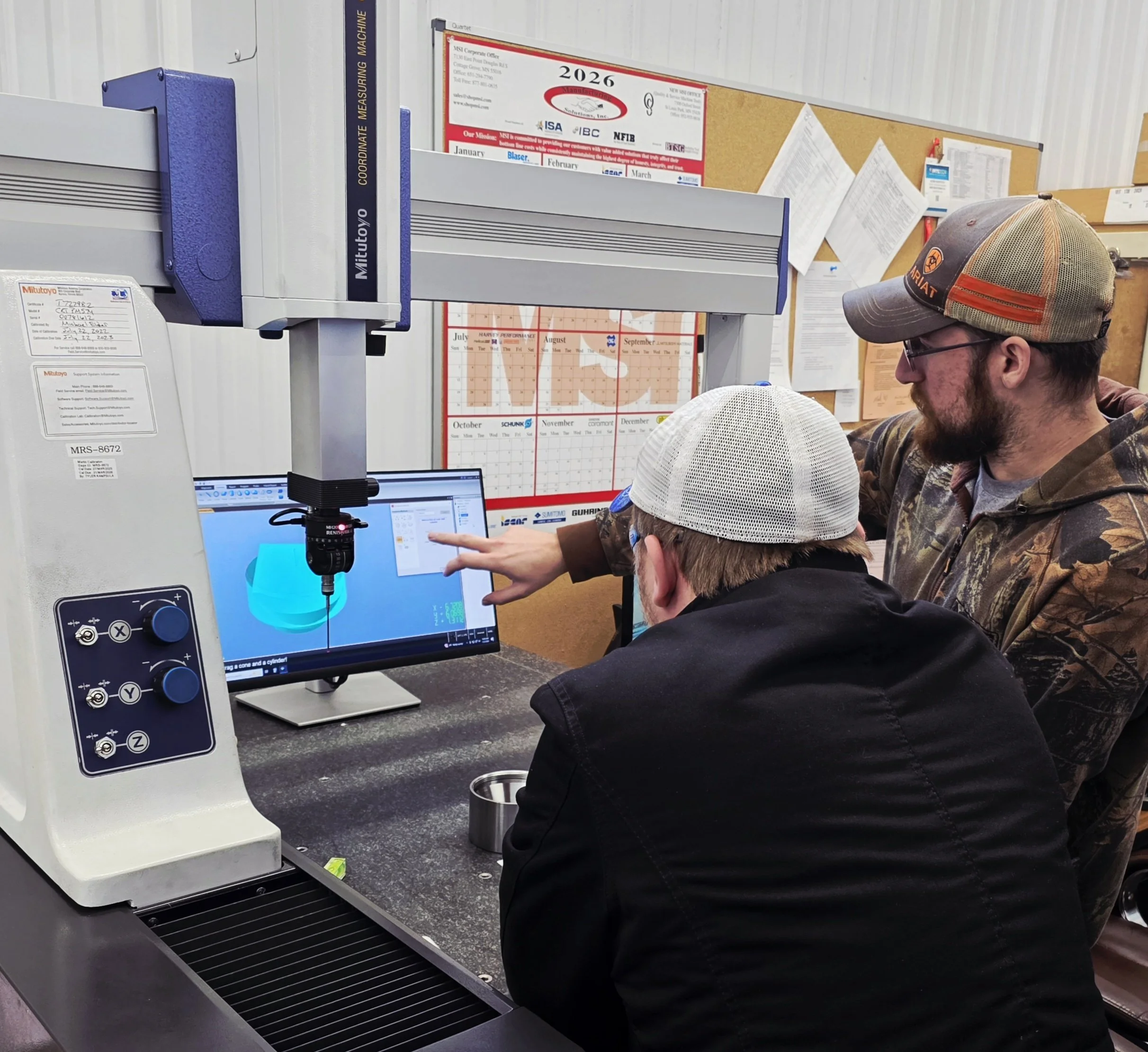 precision quality inspection using CMM machine at MRS Machining