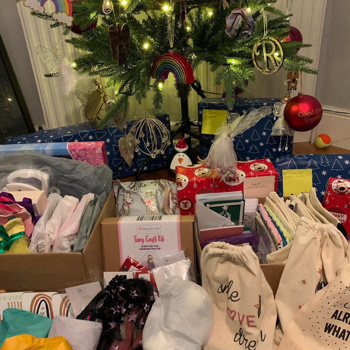 It is too difficult to portray through a picture how many gifts are here! Thank you so much @psquared_psquared and all of your amazing friends and contacts. This is certainly going to bring a smile to a lot of faces. #rnoh #sarcoma #bonecancer #gifta