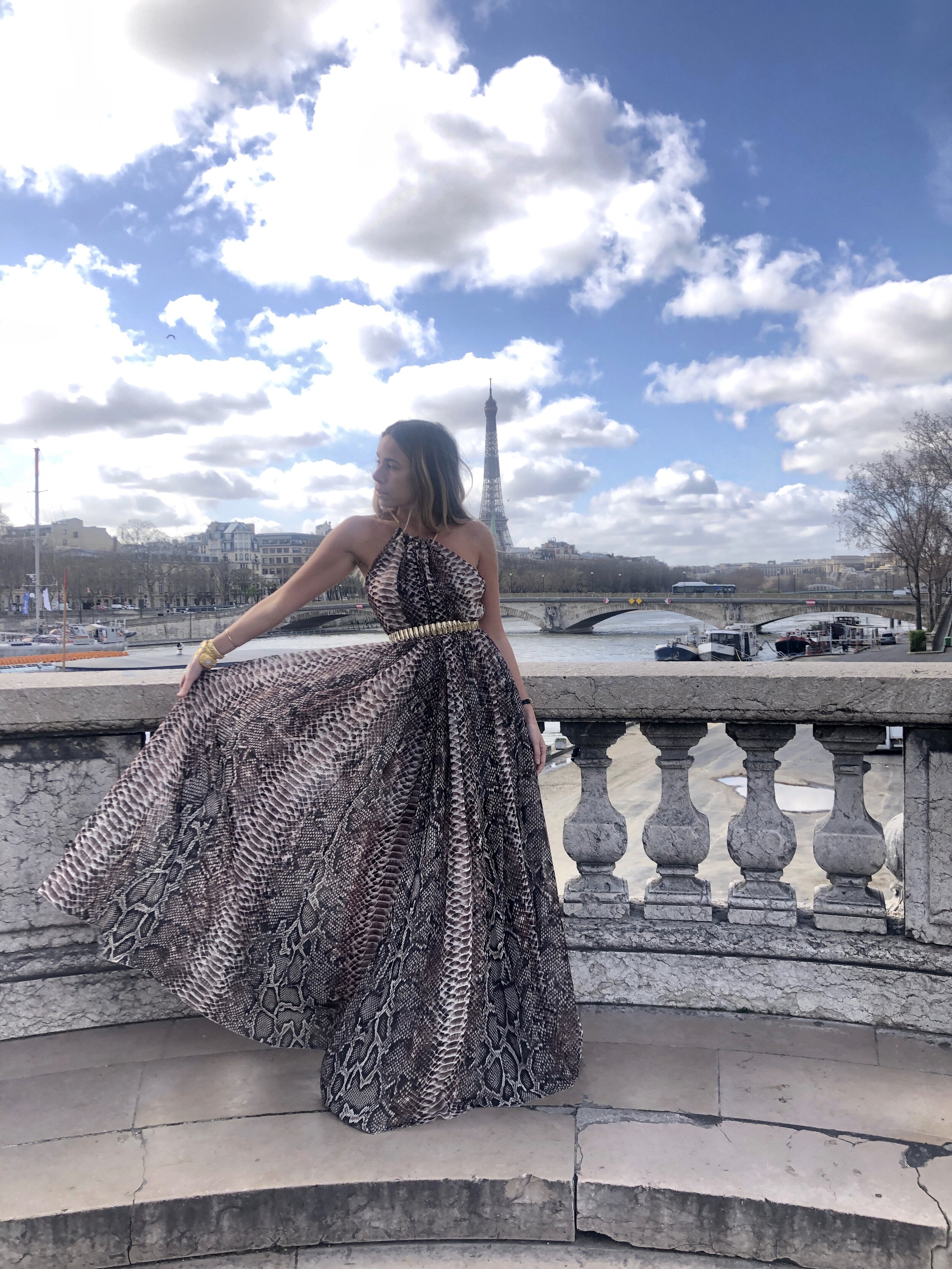 ROBE PYTHON ELIE SAAB