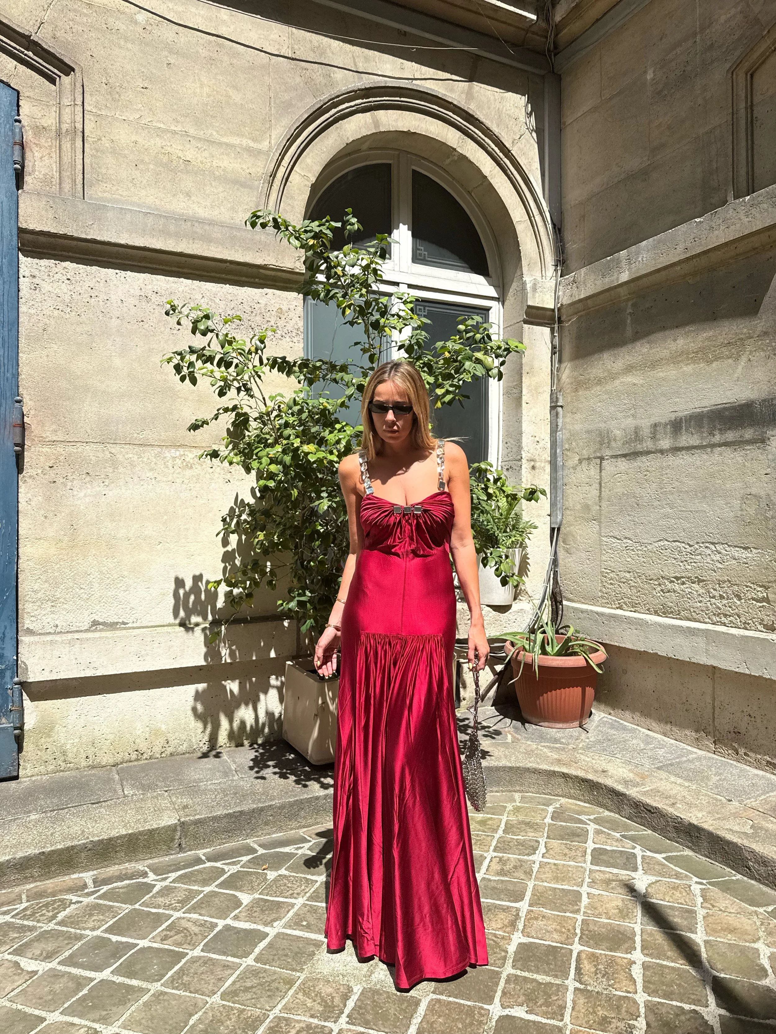 ROBE RED MIRROR PACO RABANNE